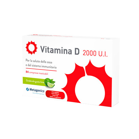 Vitamina D 2000UI 84 Compresse Masticabili Metagenics